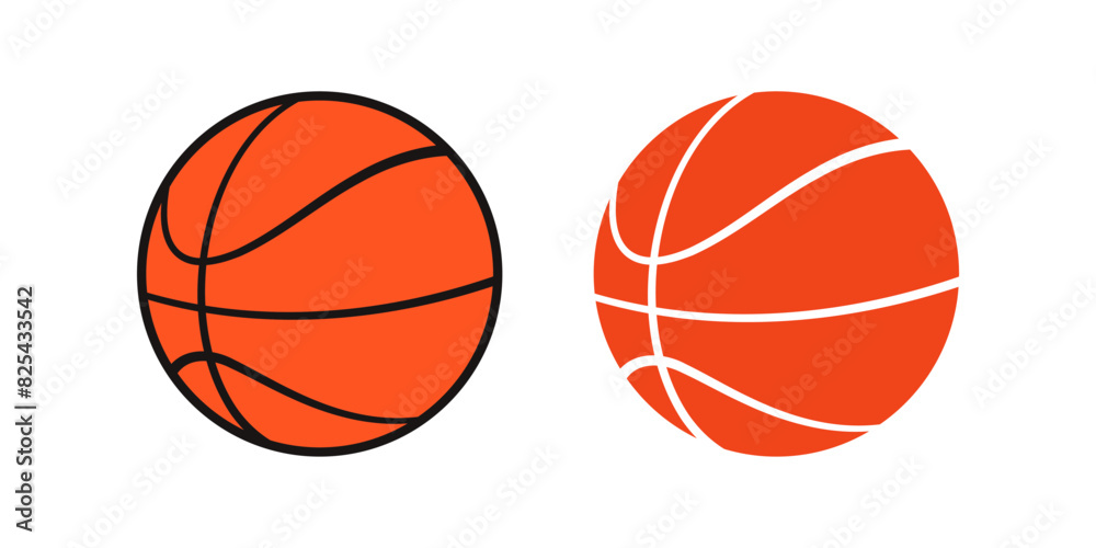 Basket Ball icon set. for mobile concept and web design. vector illustration