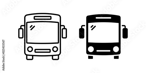 Bus icon set. for mobile concept and web design. vector illustration