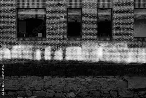 Window Reflection Graffiti photo