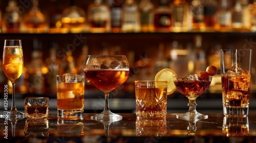 A Variety of Elegant Cocktails