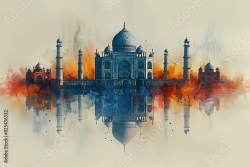 Taj Mahal in Agra UttarPradesh India.