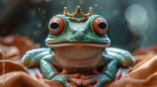Playful Cute frog prince