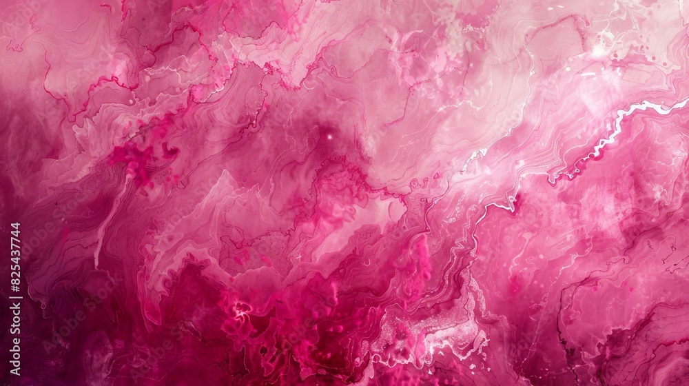 Fototapeta premium abstract pink marbled textured background for trendy mothers day vibrant magenta grunge paper with light digital painting