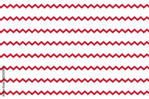Seamless vector isolated pattern abstract red zig zag lines Perfect print children's fabrics Bed linen Wrapping paper Typography design Tablecloths Scrapbooking Cardmaking Baby USA color
