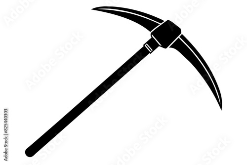 pickaxe vector silhouette illustration