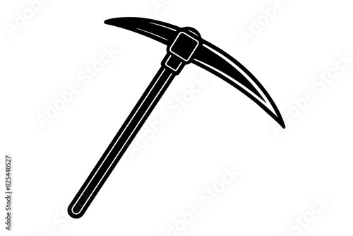 pickaxe vector silhouette illustration