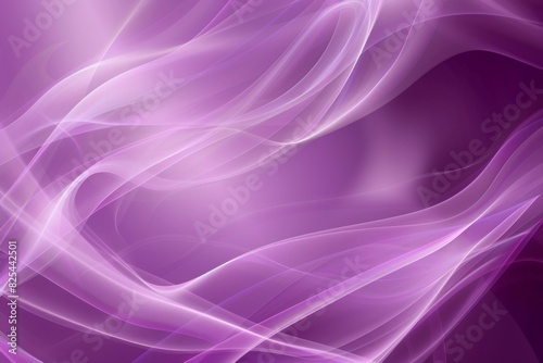 Abstract purple background with a smooth gradient, soft lines and curves Generative AI