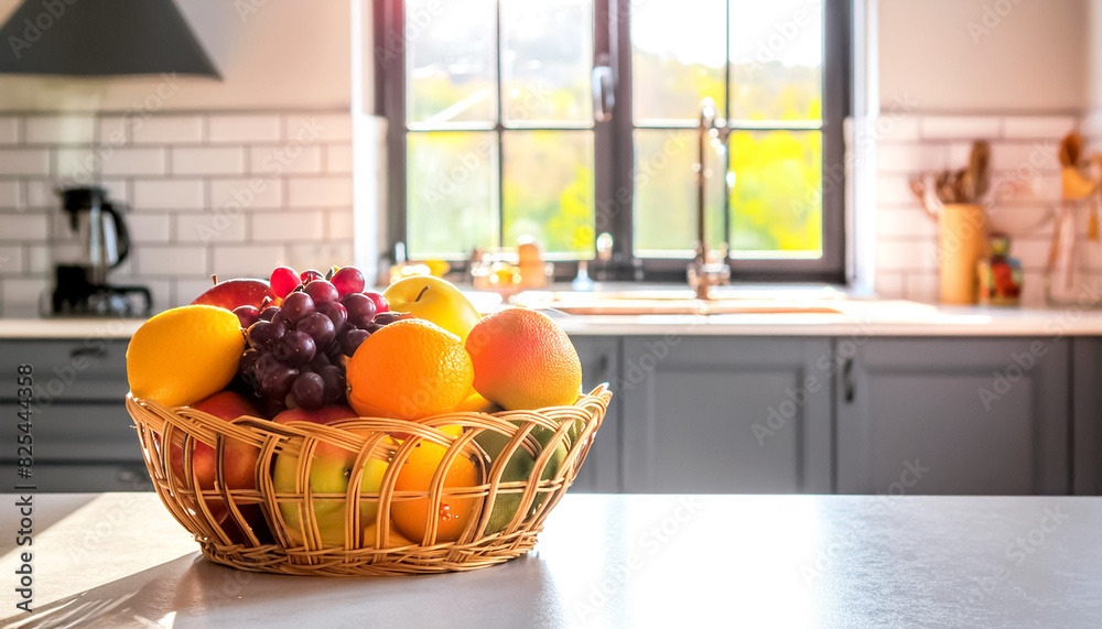 Obstkorb in einer Küche 