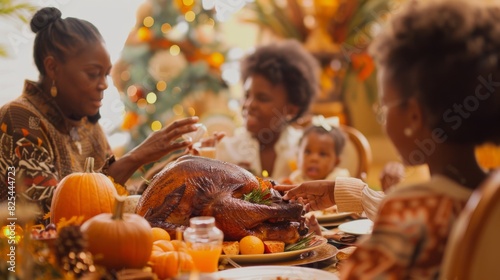 A Joyful Family Thanksgiving Dinner.