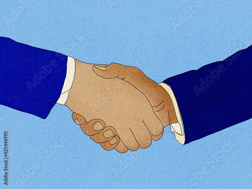 handshake illustration photo