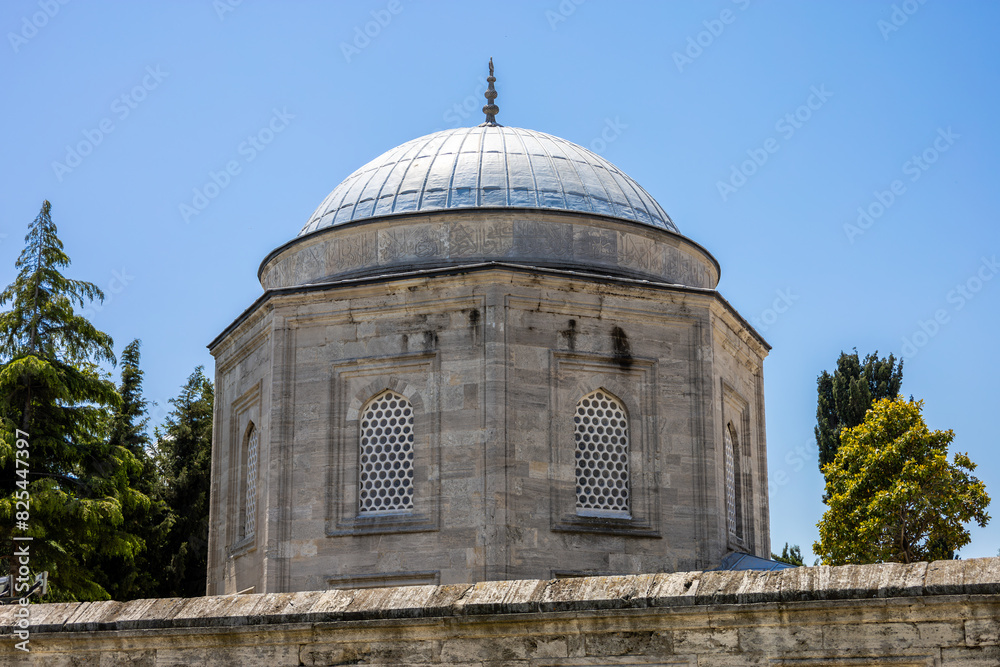 Fototapeta premium View from Suleymaniye mosque. Istanbul, Turkey, popular travel destination