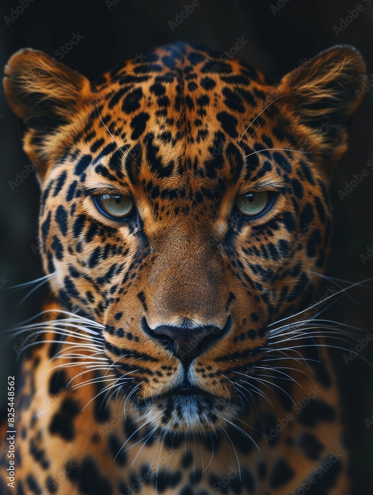 Obraz premium Intense Leopard Staring at Camera