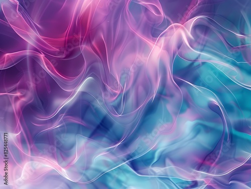 vibrant abstract holographic colors in purple and teal 
