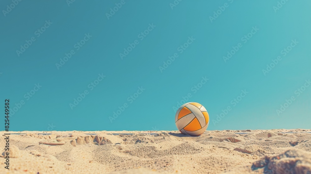 Beach Ball on Sandy Beach
