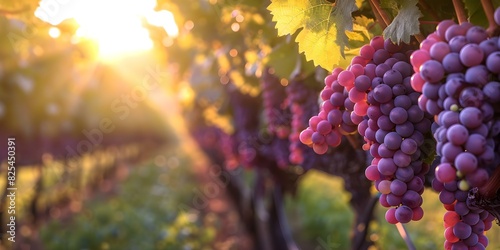 Sunset over a picturesque vineyard: Photo by Digital Part. Concept Outdoor Photoshoot, Colors of Sunset, Vineyard Landscape, Nature Photography, Digital Art