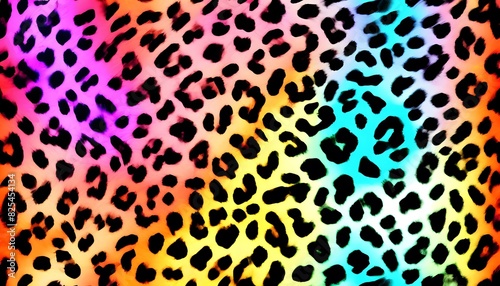  leopard texture, fashionable colorful background, animal pattern texture