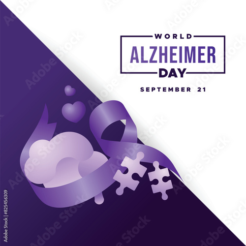 World Alzheimer Day vector illustration