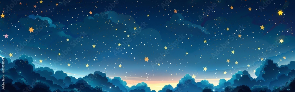 Night Sky With Stars Painting Night Sky With Stars Painting