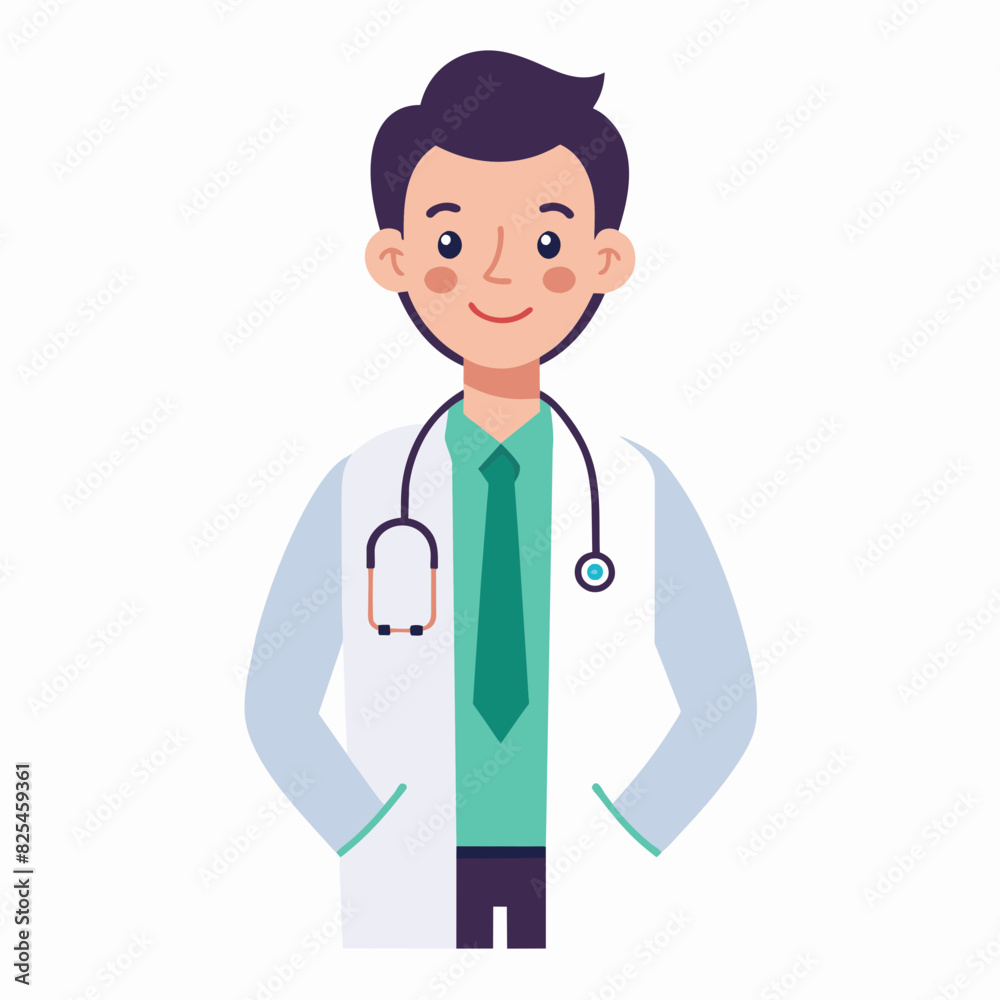 doctor on white background