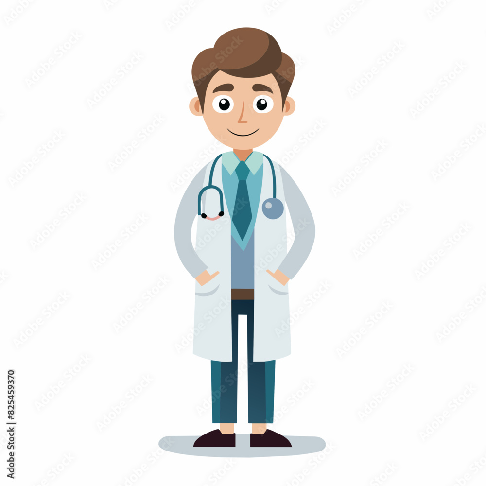 doctor on white background