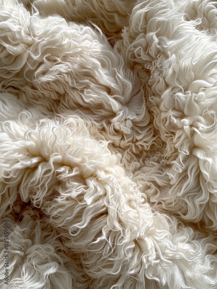 Close Up of a Pile of White Fur Close Up of a Pile of White Fur