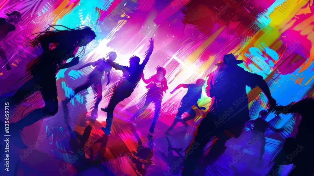 Artwork captures energy of high-energy dance party