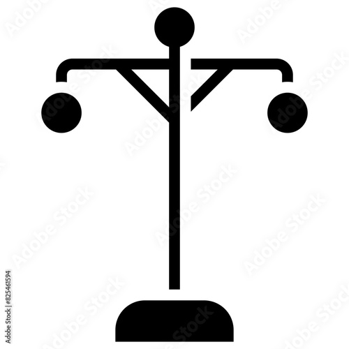 light poles solid icon