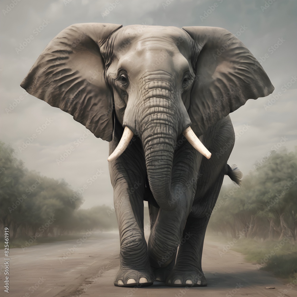 Naklejka premium an elephant