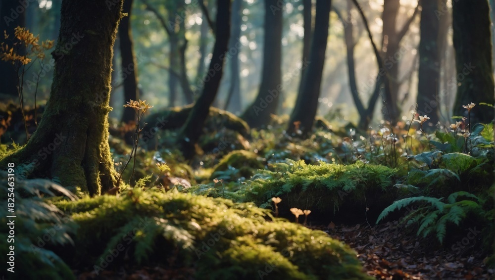 Enchanted Woodland, Blurred Background of a Fairy Forest