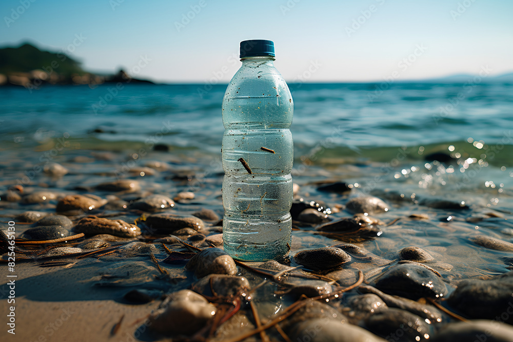 Water bottle plastic trash being recycled to reduce plastic waste.
Water bottle plastic trash being recycled to reduce plastic waste.