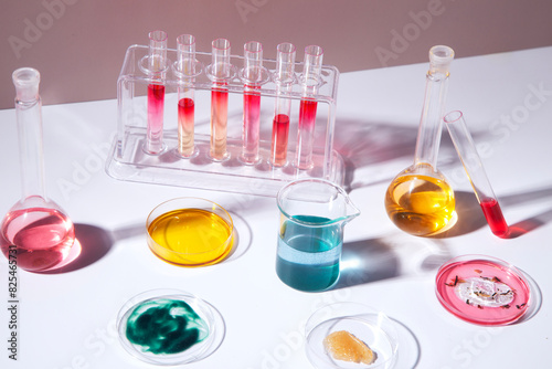 Laboratory equipment still life