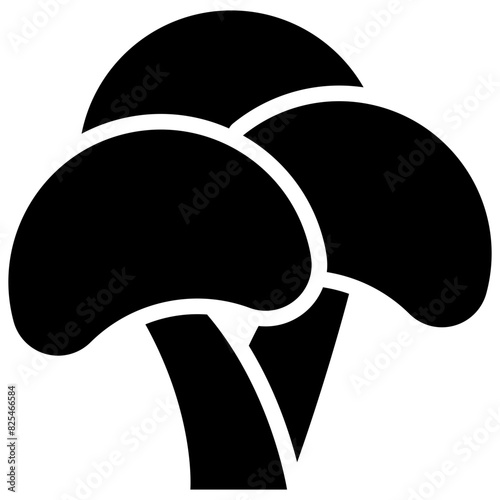 broccoli solid icon