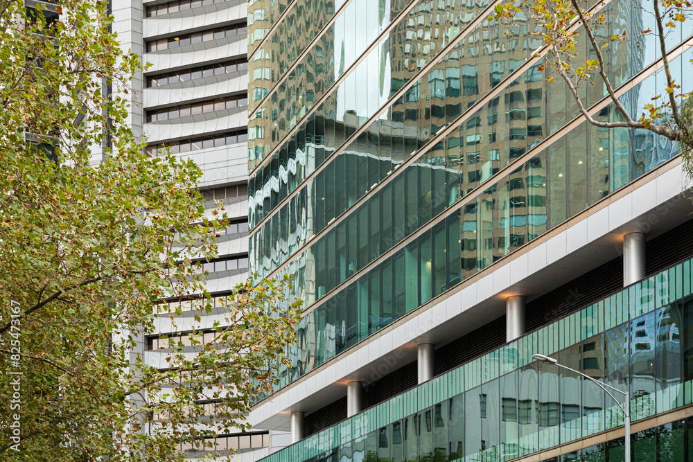 Buildings in downtown Melbourne Australia 