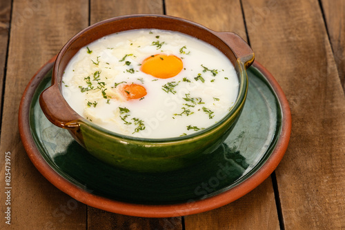 Changua is a typical breakfast from Bogota, the capital of Colombia