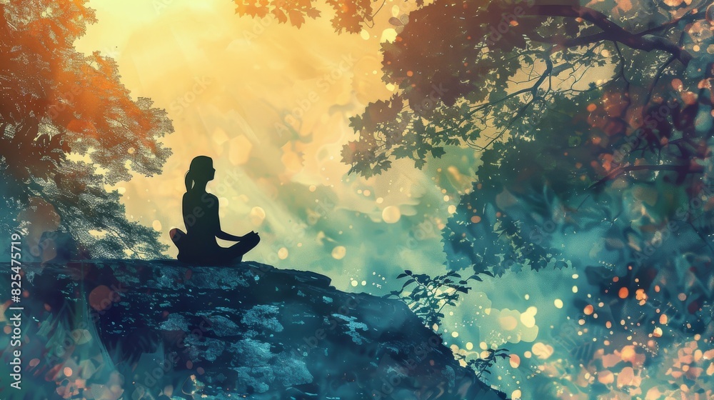 Metaphorical depiction of beauty in mindfulness Metaphorical depiction of beauty in mindfulness