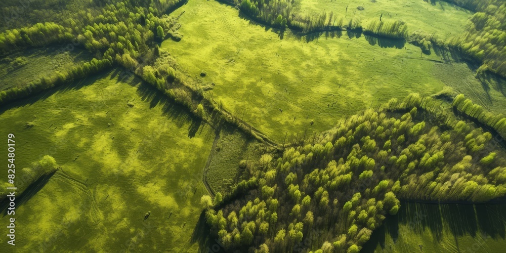 Agricultural Fields from a bird's eye view Generative AI
