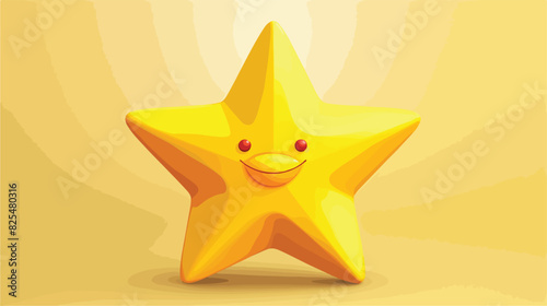 A classic star in a dynamic 3D render featuring a s