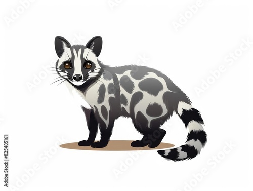 Civet illustration isolated on white background