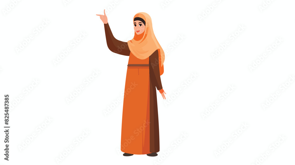 Arabic muslim or Saudi Arabia woman in dress and hi