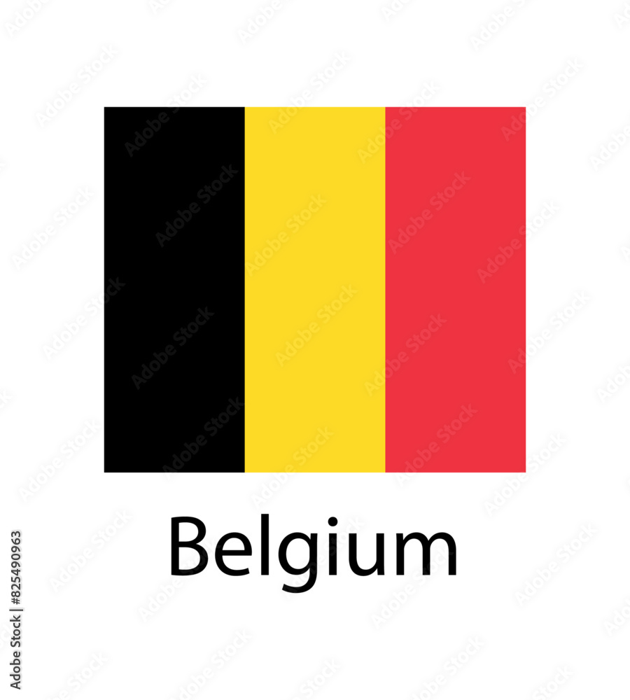 Fototapeta premium Flag of Belgium 13:15