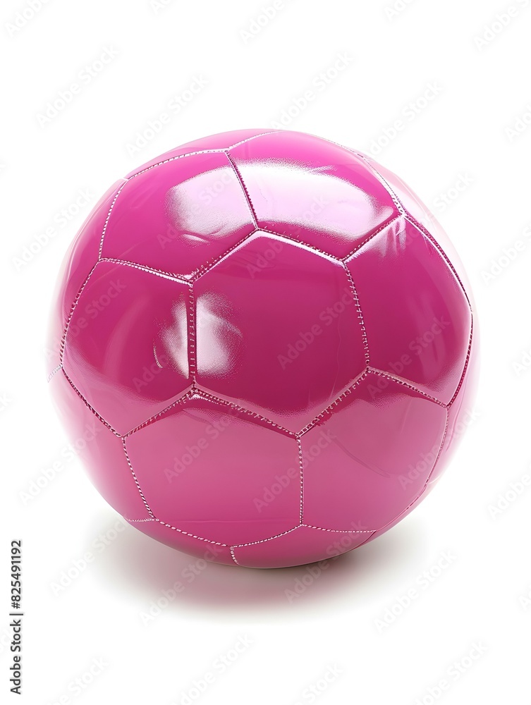 Isolated pink Soccer Ball on a white Background Isolated pink Soccer Ball on a white Background