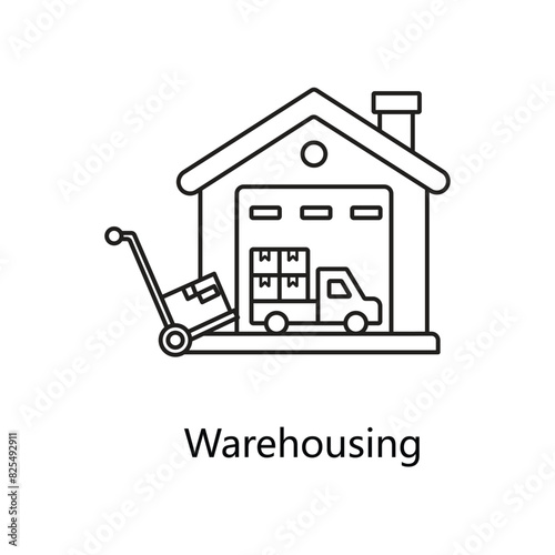 Warehousing Icons. Vector Icon Design
