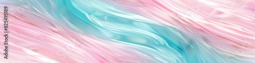 Pastel Banner. Abstract Artistic Background with Pastel Pink and Turquoise Colors