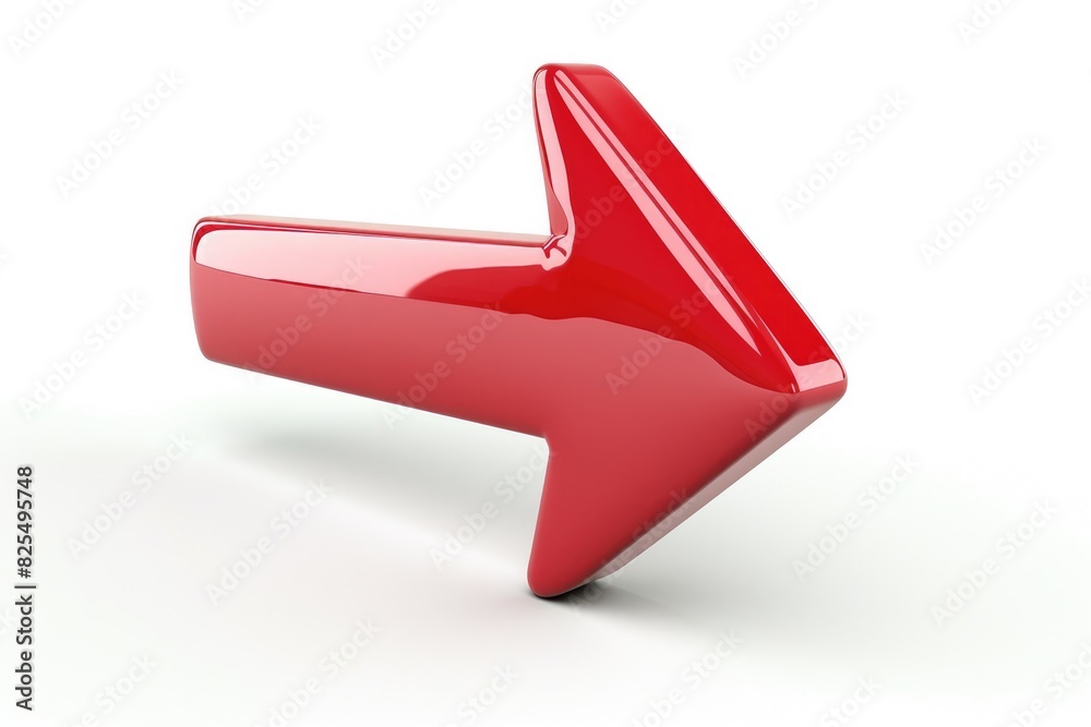Arrow Pointer on White Background. Red Arrow Icon for Computer Cursor Design Arrow Pointer on White Background. Red Arrow Icon for Computer Cursor Design