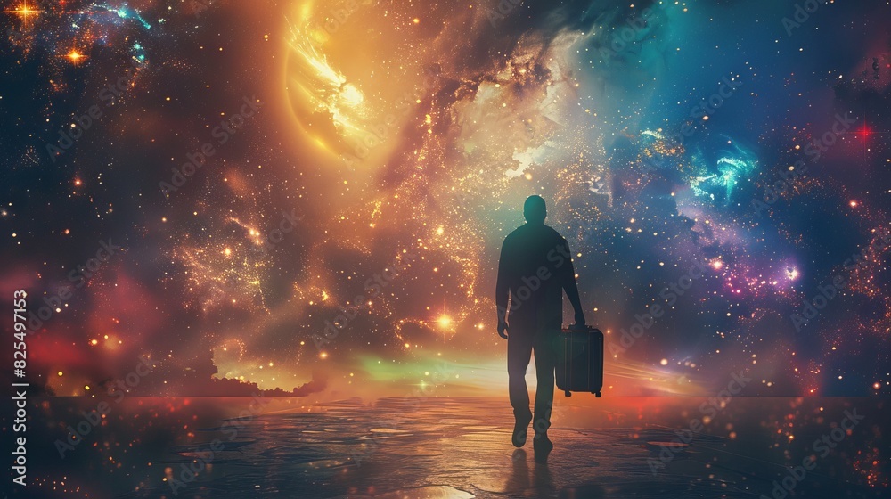 Visionary concept of travel Visionary concept of travel