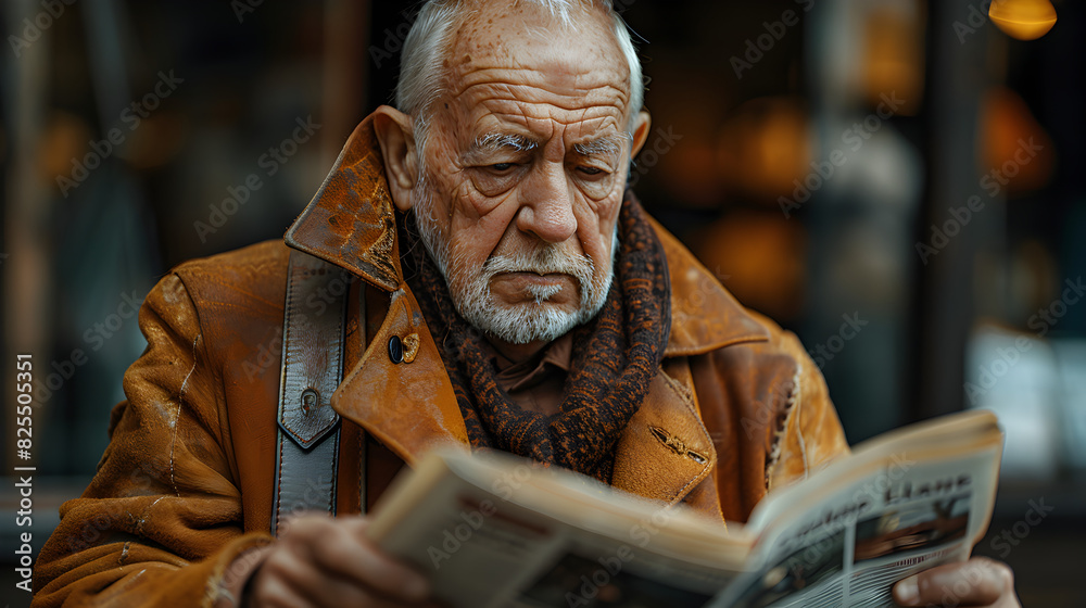Close-up of an elderly man with a white beard writing on a table Close-up of an elderly man with a white beard writing on a table