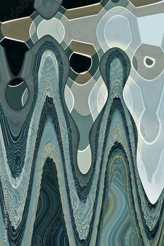 closeup of  the mosaic kaleidoscope illustration abstract background