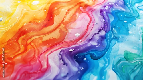 A series of watercolor backgrounds, each a swirl of dreamy colors, displayed on high-quality art paper under natural lighting.