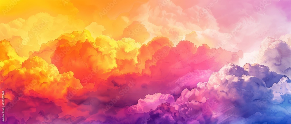 Bright Blue Cloudy Texture Soft Pink and Purple Cloudscape design concept header web cover poster art work banner presentation template