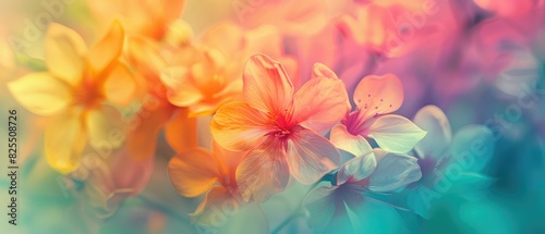 Bright Summer Garden Fresh Green and Yellow Flower design art work banner presentation template invitation
